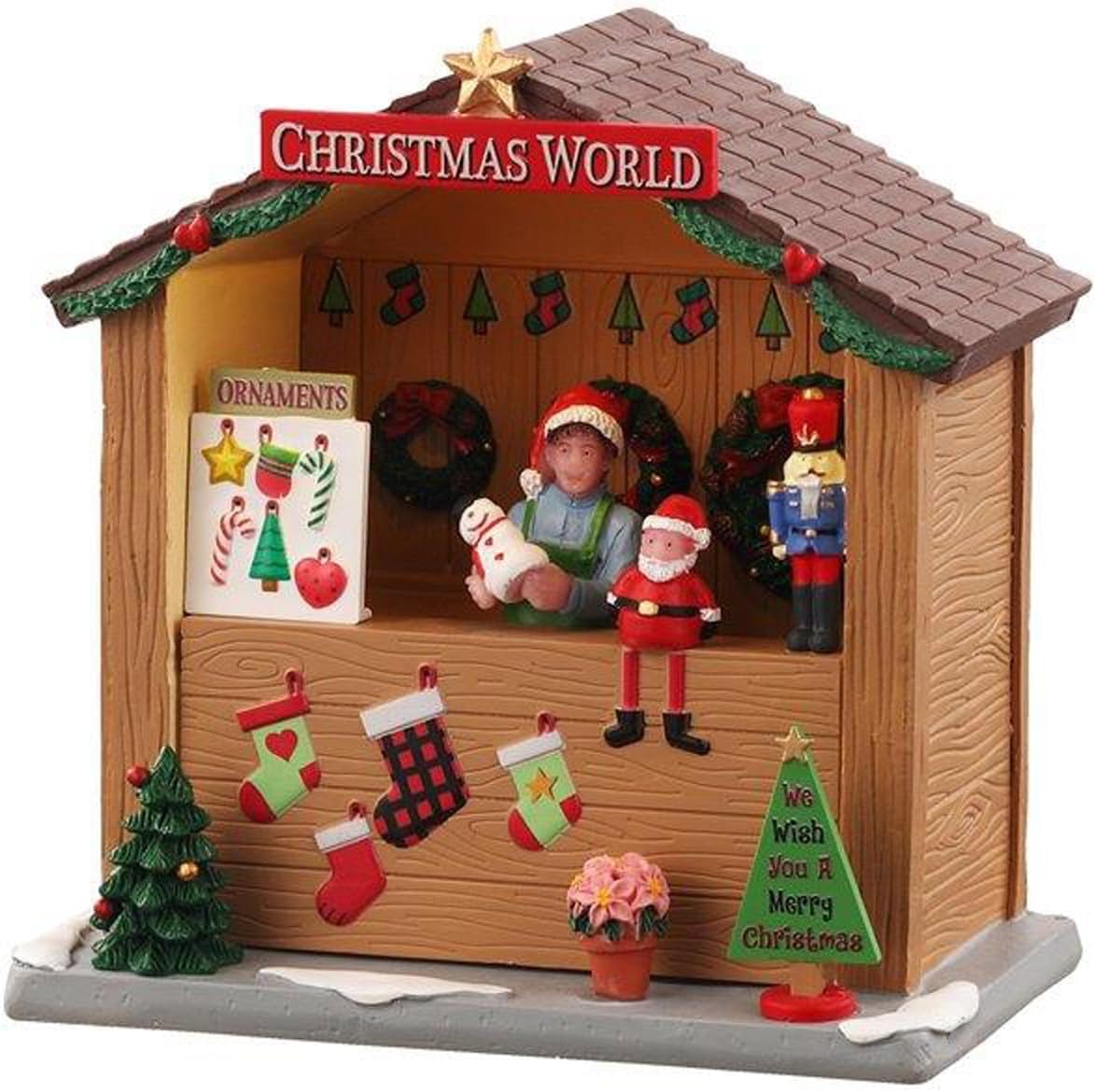 LEMAX Christmas World Booth B/O (3V) Senza Scatola cod. 04734