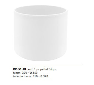 VASO IN CERAMICA CILINDRO - 4 MISURE DISPONIBILI