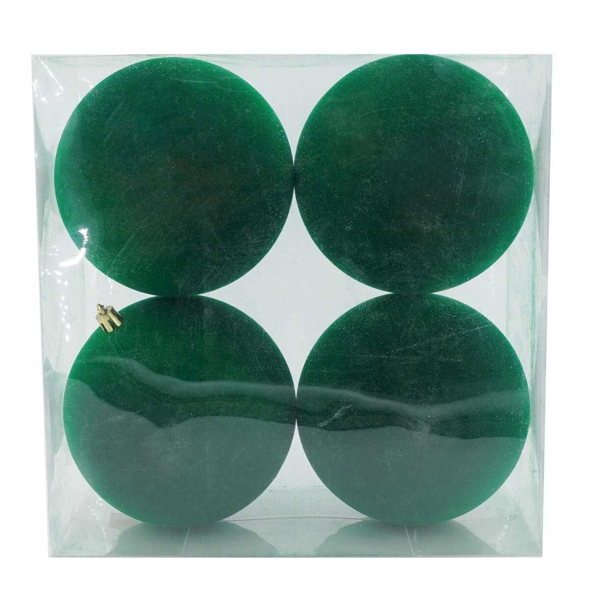 PALLE NATALIZIE IN VELLUTO VERDE