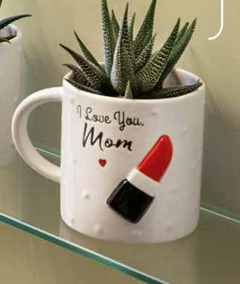 TAZZA IN CERAMICA CON SCRITTA "I LOVE YOU MOM"