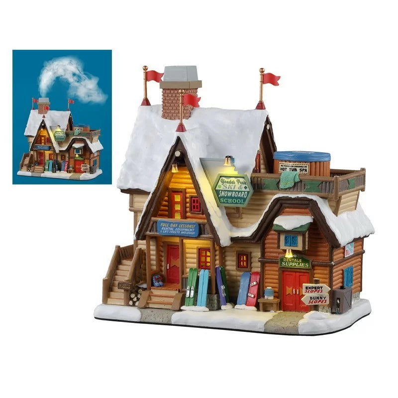 Scuola per Sciatori Yonder Peak Ski & Snowboard School Edificio con Effetto Fumo Lemax – 15743