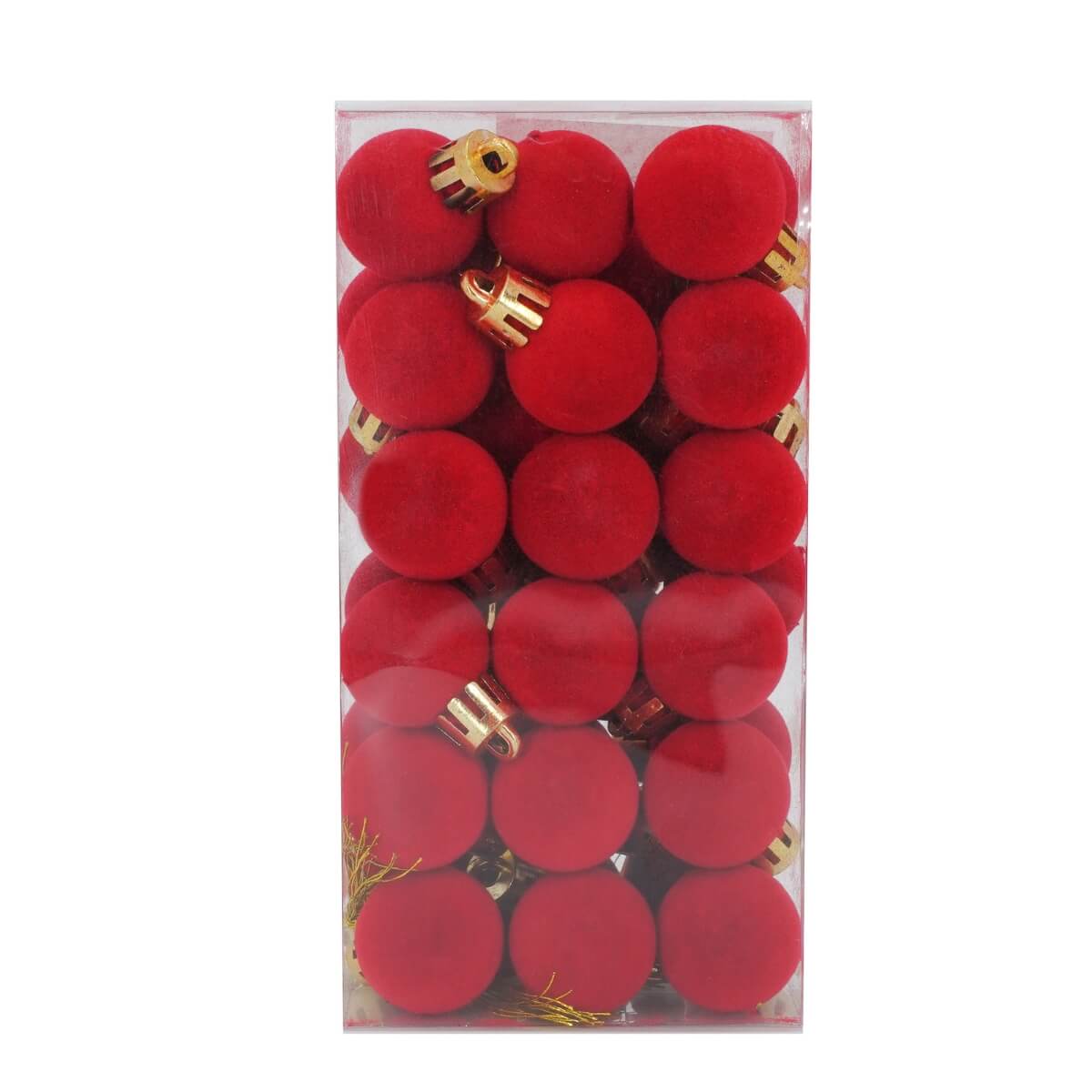 PALLE NATALIZIE IN VELLUTO ROSSO