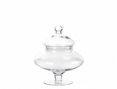 PORTA CARAMELLE \ BISCOTTIERA IN VETRO CON COPERCHIO - Cod. 700/25CT
