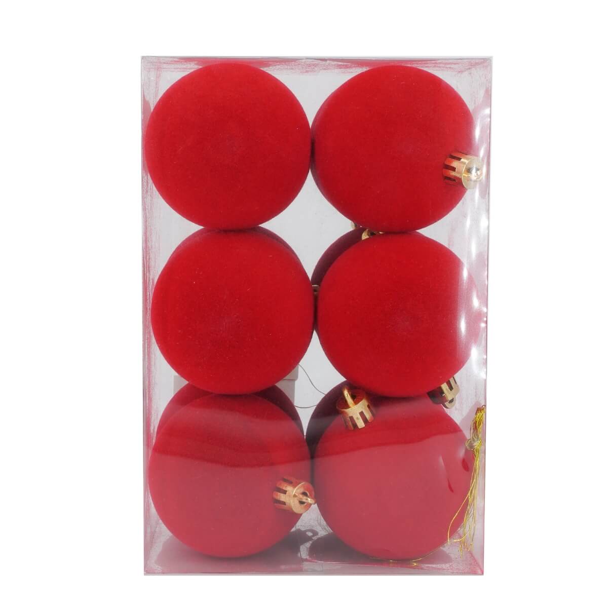 PALLE NATALIZIE IN VELLUTO ROSSO
