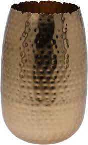 VASO METALLO ORO MARTELLATO 18X29CM - KOA67101500