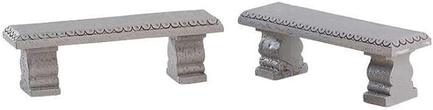 Lemax Village Accessori Set di 2 Panca Plaza 