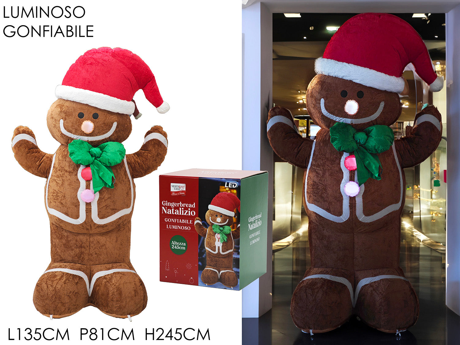 PAN DI ZENZERO GONFIABILE H.2,45 MT