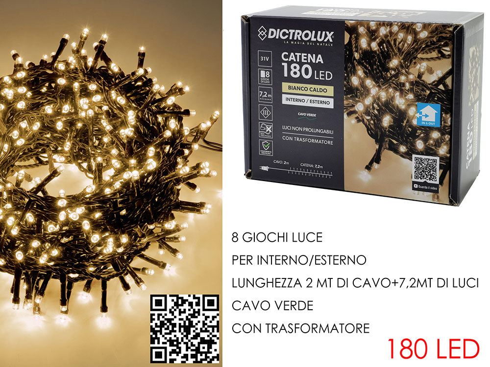 CATENA LUMINOSA BIANCO CALDO