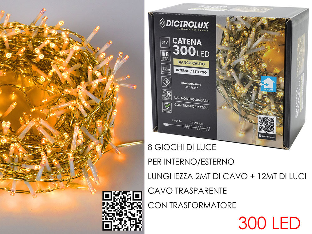 CATENA LUMINOSA BIANCO CALDO