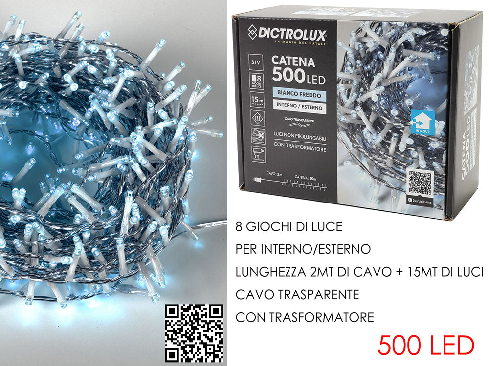 CATENA LUMINOSA BIANCO FREDDO