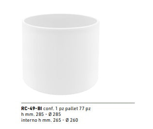 VASO IN CERAMICA CILINDRO - 4 MISURE DISPONIBILI