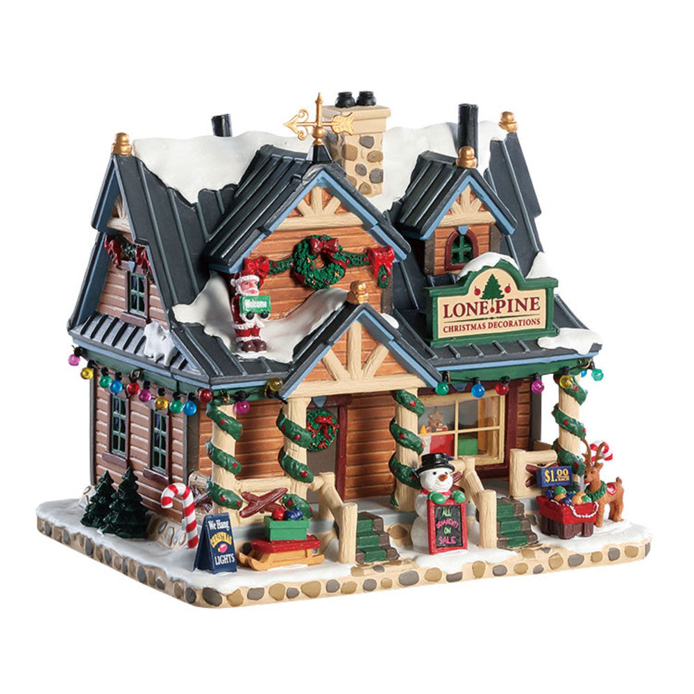 LEMAX LONE PINE CHRISTMAS DECORATIONS , FUNZIONANTE A BATTERIA, LED 85323