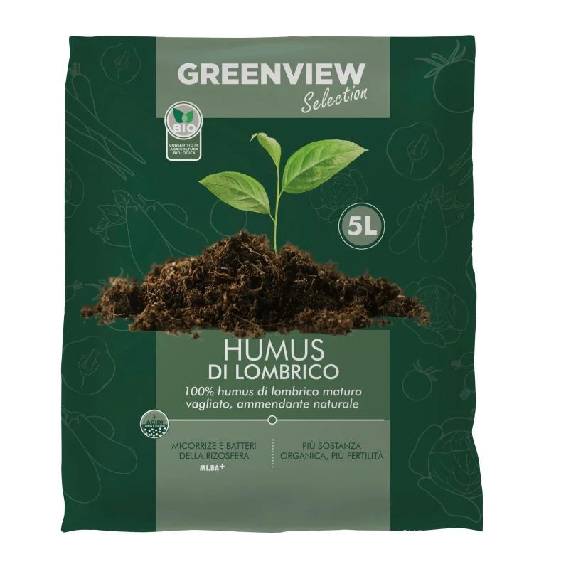 TERRICCIO HUMUS DI LOMBRICO 5 LT - GREENV02040305CB