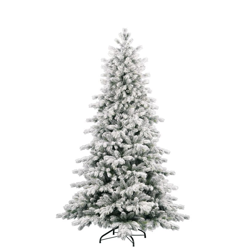 ALBERO DI NATALE FLOCCATO N° 104 CM.210