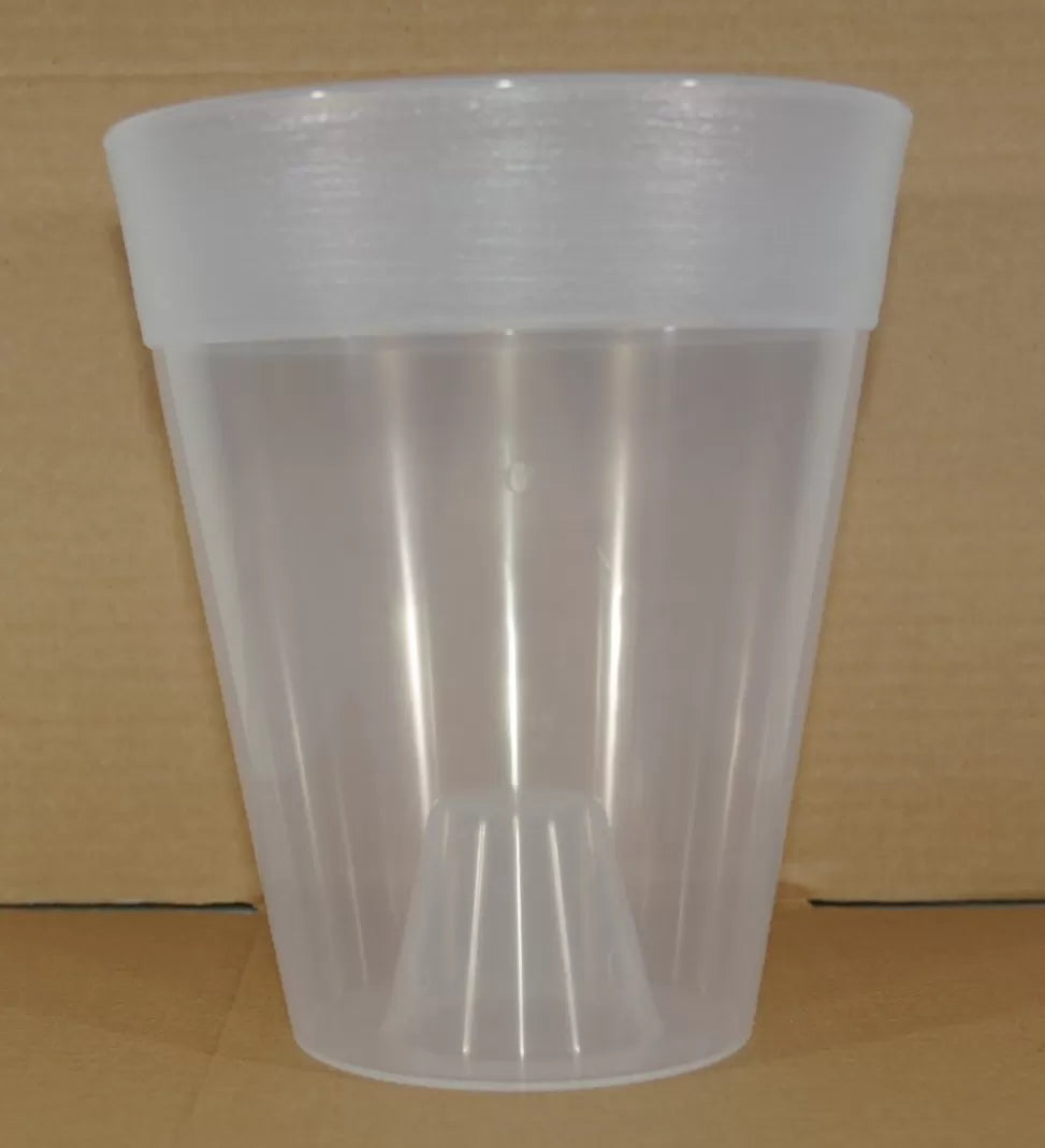 VASO DANTE TRASPARENTE IN PLASTICA PER ORCHIDEE
