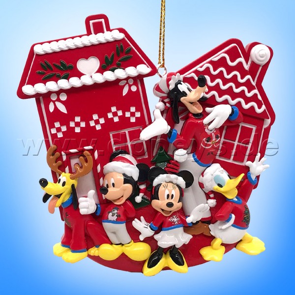 APPENDINO DISNEY  "Red Disney House" con Topolino, Minnie, Paperino, Pippo e Plutone art CHRIDN37026