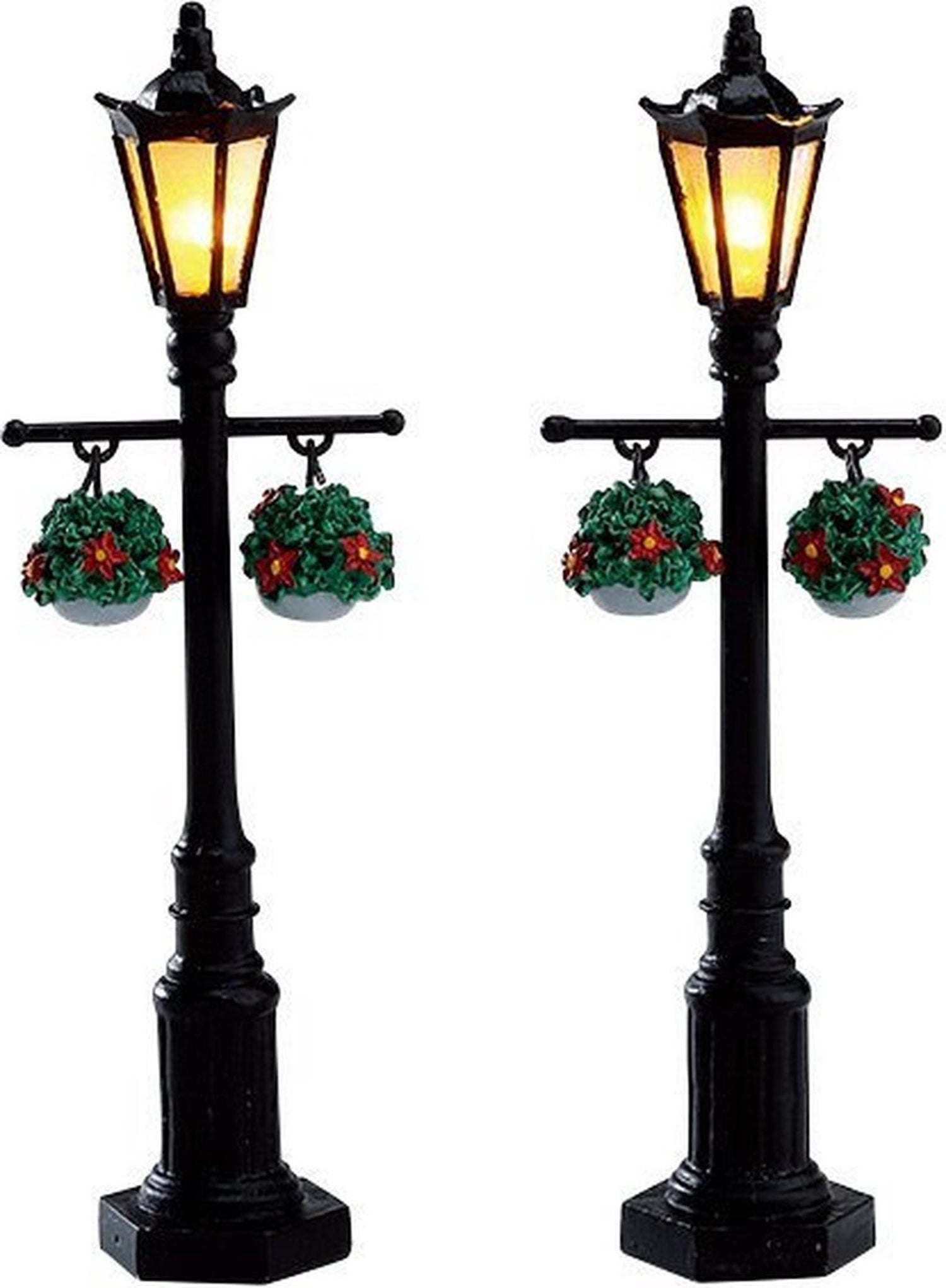 OLD ENGLISH LAMP POST, SET OF 2 LEMAX