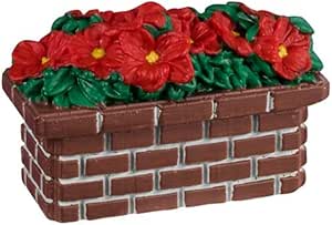 LEMAX Fioriera Poinsettia Planter in Resina H4.3 x 6.6 x 2.8 cm