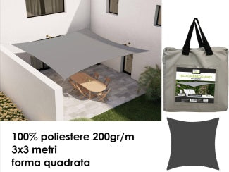 TELO\VELA OMBREGGIANTE GRIGIO IN VARIE MISURE
