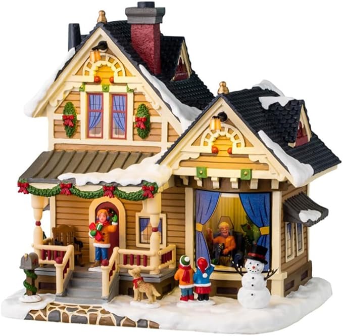 Lemax Christmas Village Christmas Eve At Grandmas 45221 - LED a batteria