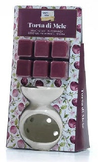 Bruciatore in Ceramica Dolomite con Essenze profumate in cera - Varie Fragranze