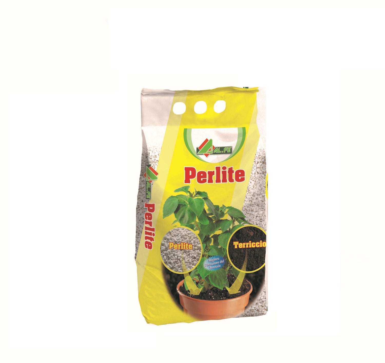 PERLITE X PIANTE AL.FE 5 LT  Perlite espansa, Granulometria: 2-5 mm, pH: 6,5-7,5