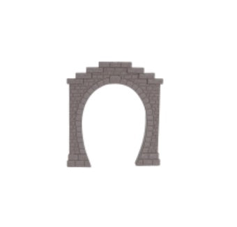 ACCESSORIO DECORATIVO MY VILLAGE - PORTALE TUNNEL GRIGIO 2 PZ 1:87 - VEMYT01