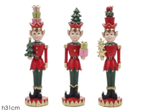 ELFO NATALIZIO C\STELLE H 31 CM - GENT670500