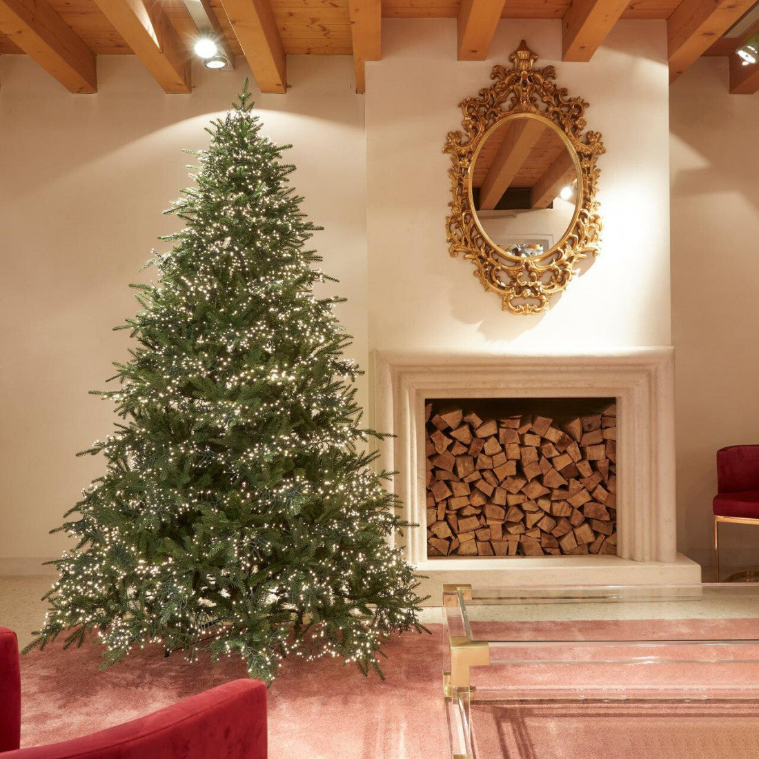ALBERO DI NATALE VERDE LED  N°546 CM 240