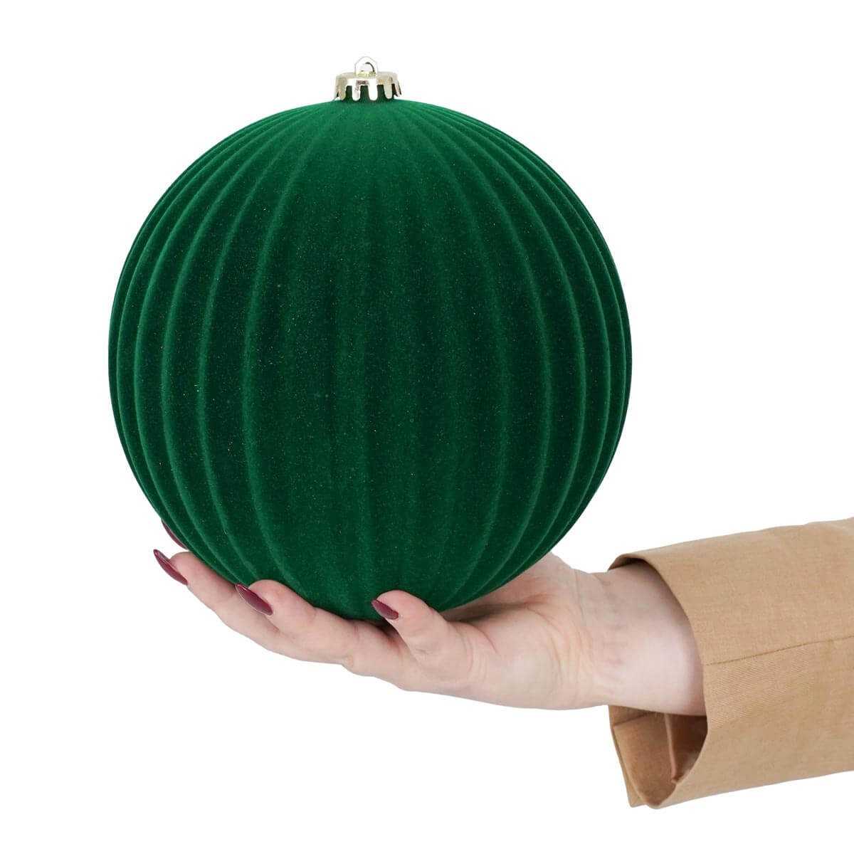 PALLE NATALIZIE IN VELLUTO VERDE