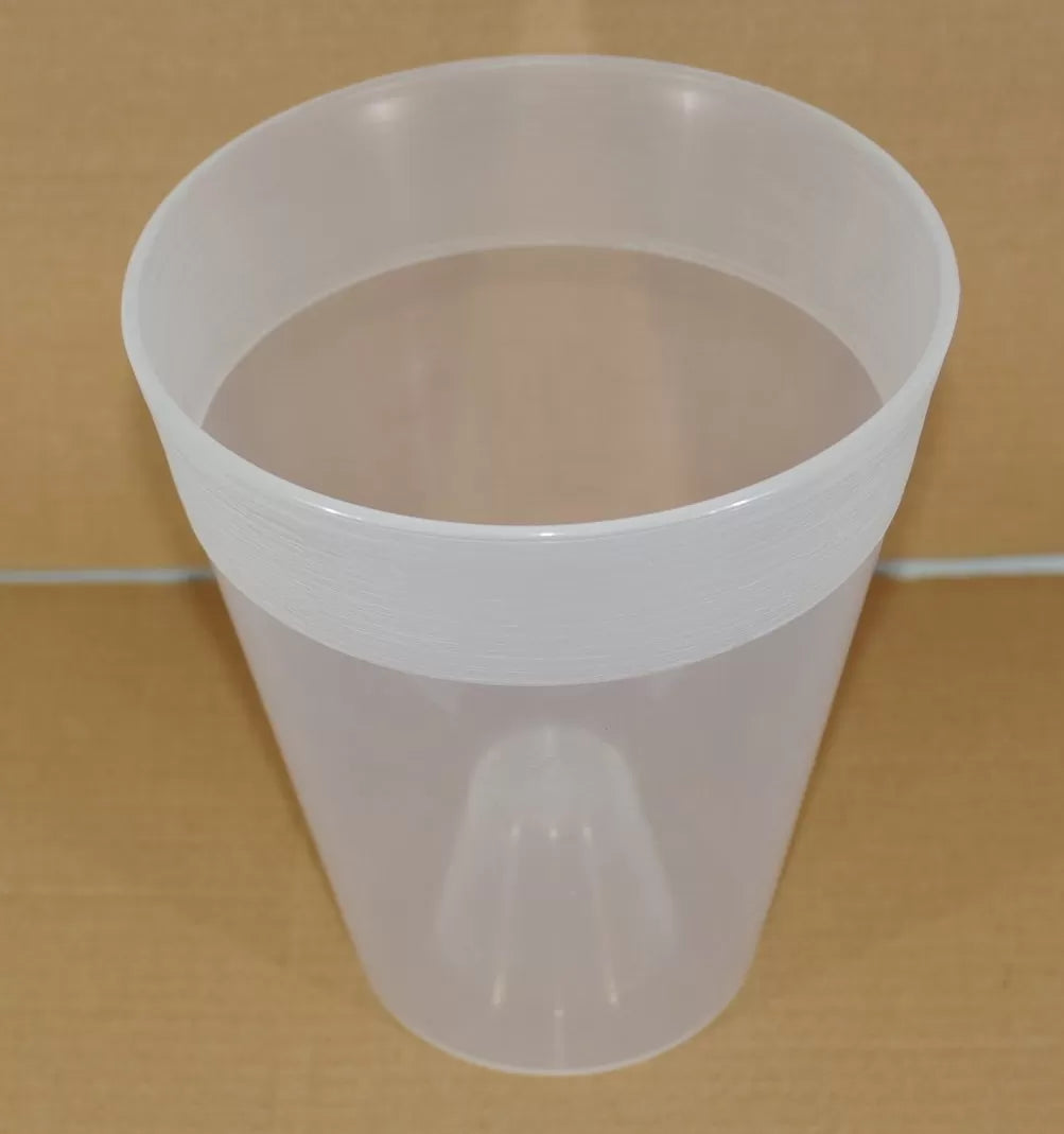 VASO DANTE TRASPARENTE IN PLASTICA PER ORCHIDEE