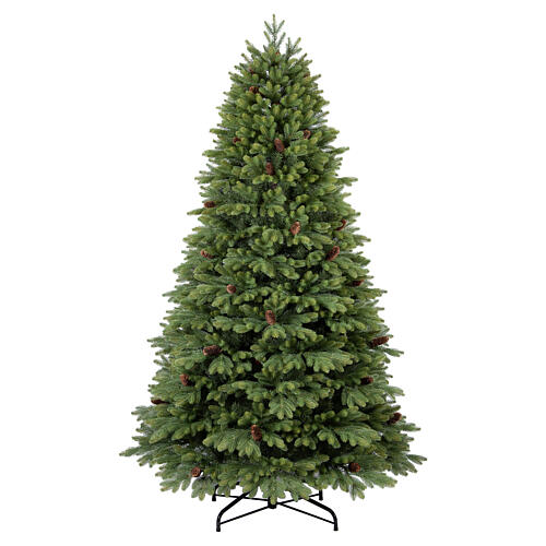 ALBERO DI NATALE VERDE N°500  CON LUCI LED CM.210