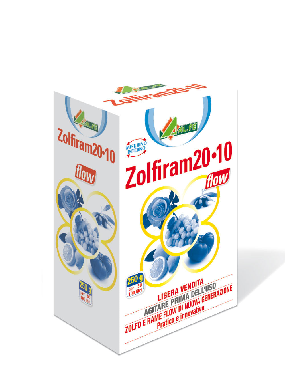 ZOLFIRAM 20-10 FLOW AL.FE. FUNGICIDA  GR 250 RAME MANGANESE ZOLFO