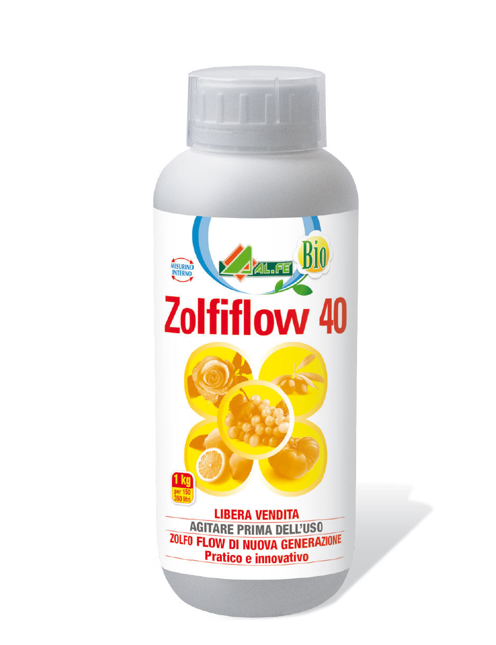 ZOLFIFLOW 40 CORRETTIVO AL.FE 1LT  - Sospensione di zolfo in acqua Zolfo (S) 40%1 LT