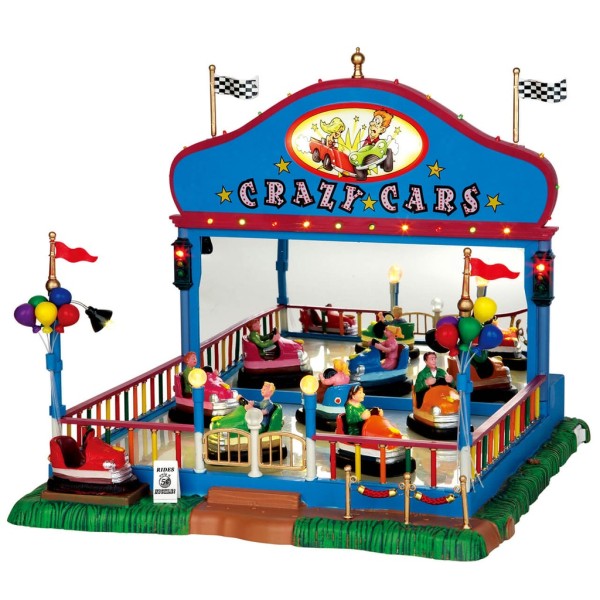 Lemax 64488 Village Collection Crazy Cars con adattatore