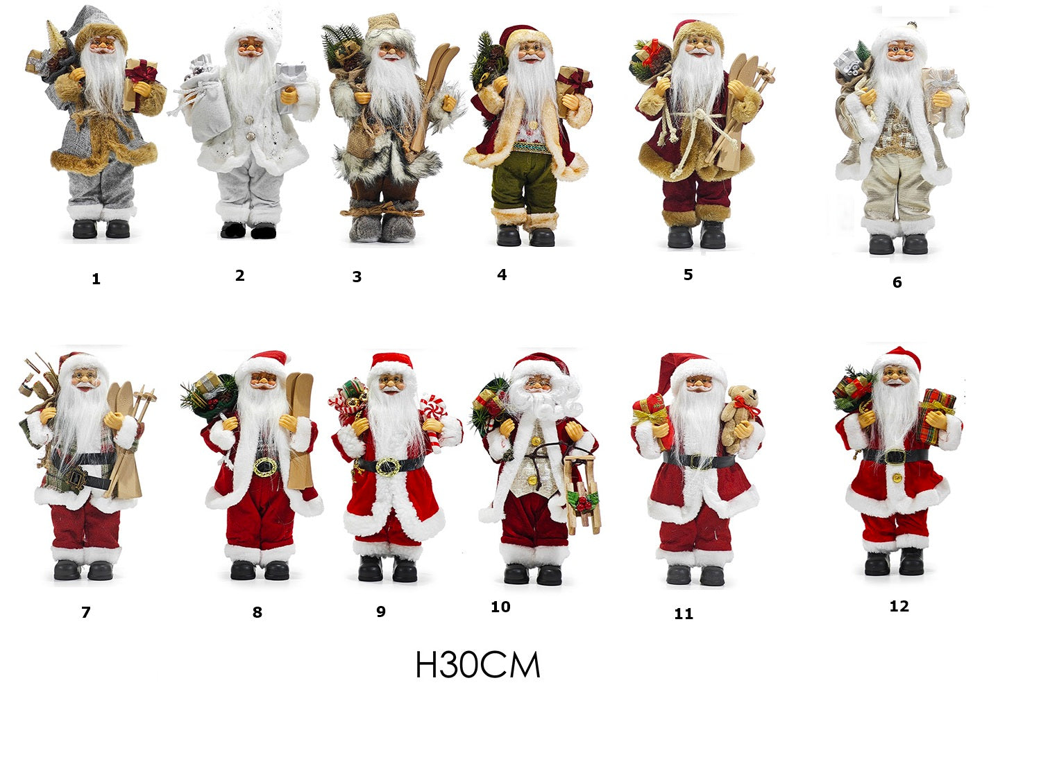 BABBO NATALE H 30 CM