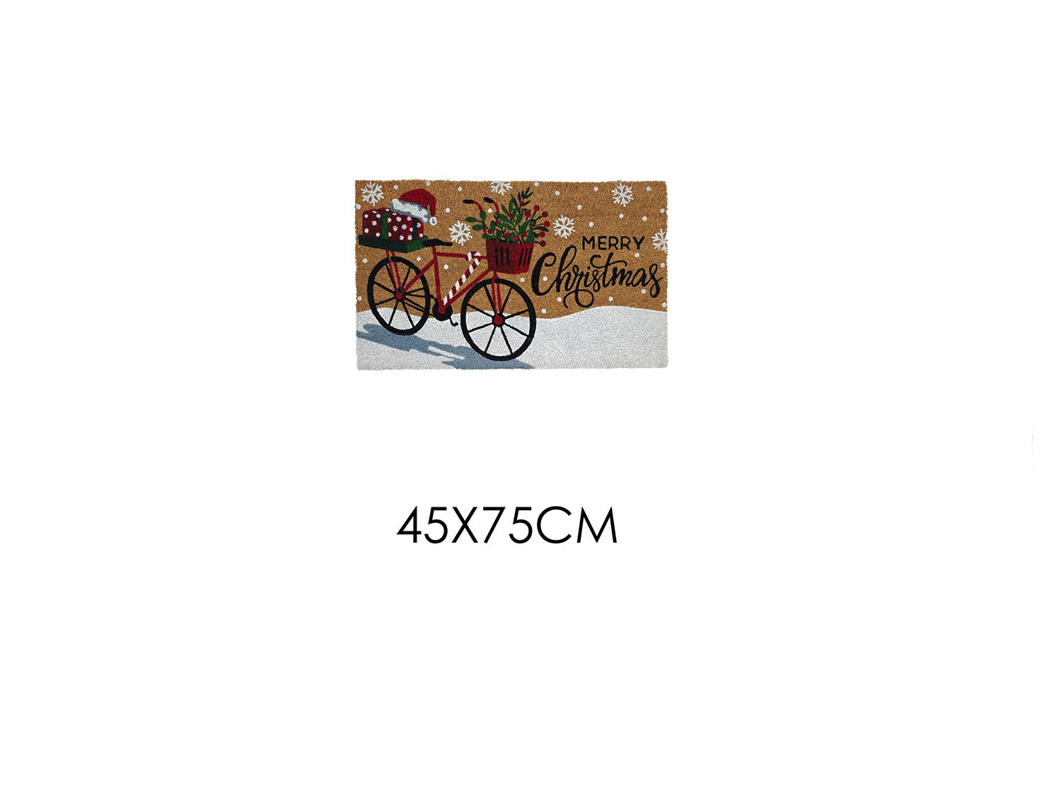 tappeto zerbino natale cm 45x75 cm