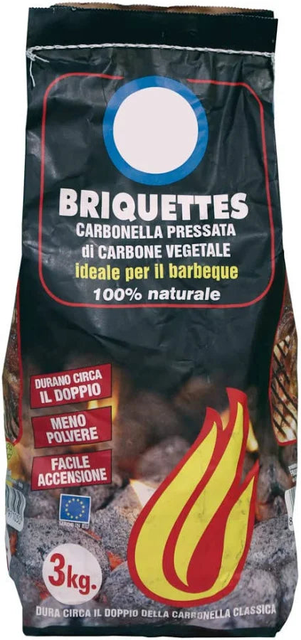Briquettes di carbonella pressata ideale per il barbeque 3 kg