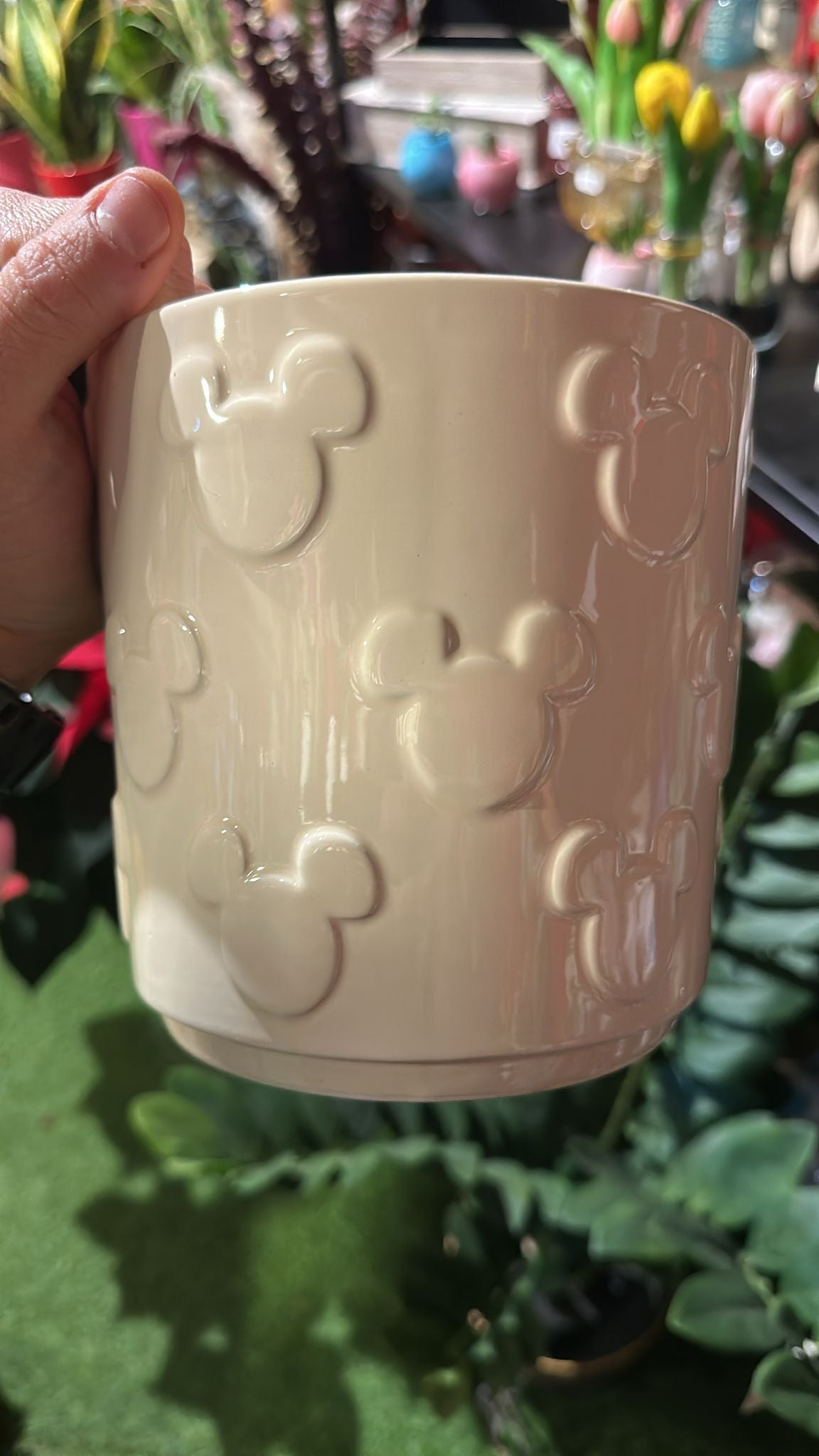 RELIEF FLOWER POT MICKEY DN94571 - VASO IN RILIEVO TOPOLINO