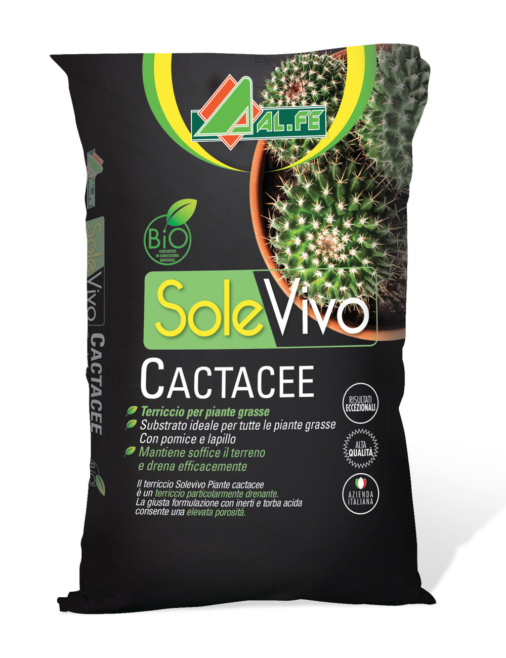 TERRICCIO SOLEVIVO CACTACEE 5 LT Substrato Professionale Cactus & Succulente