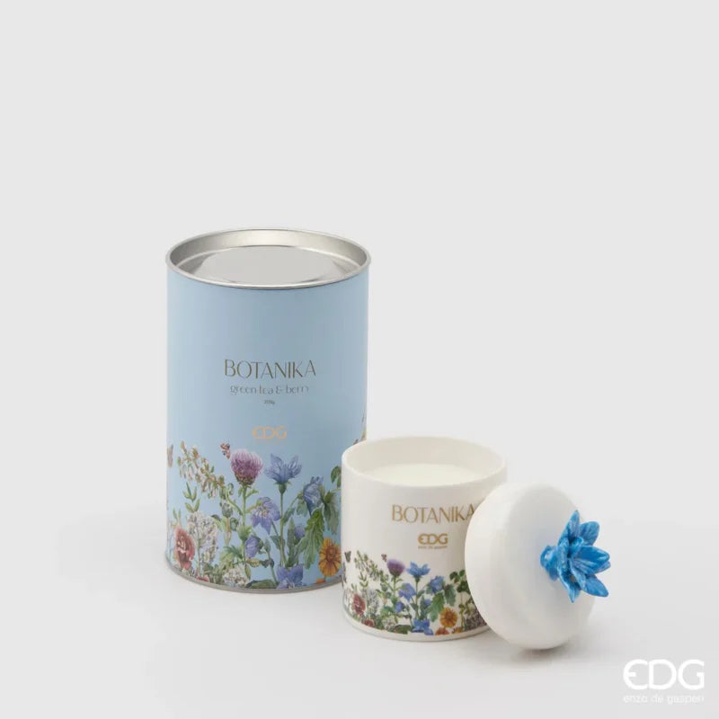Candela decorativa EDG - Linea "Botanica" - Vari Colori e Fragranze