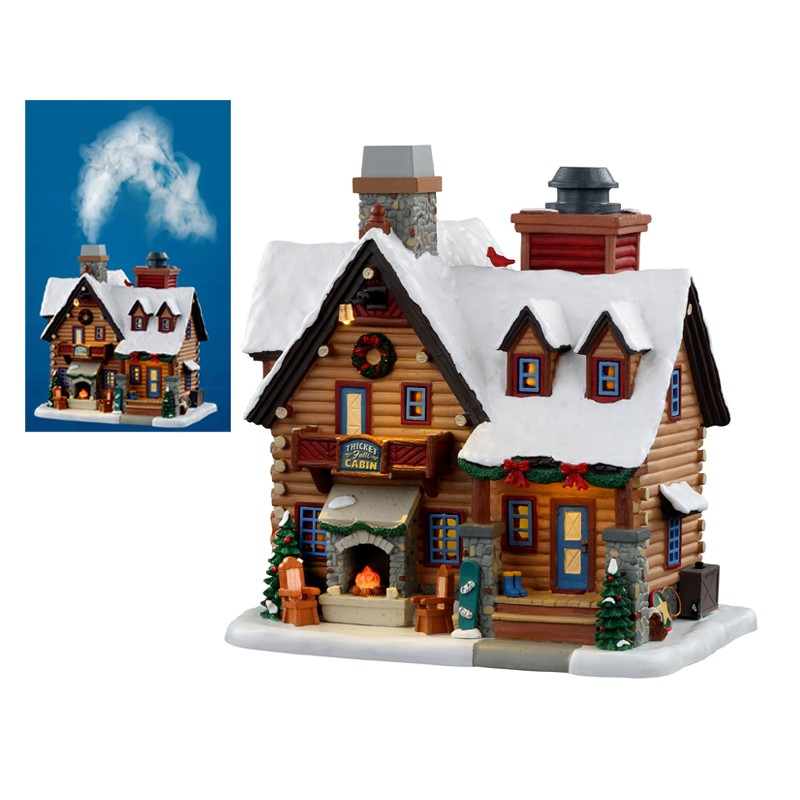 Baita Thicket Falls Cabin H 22 cm Edificio con Effetto Fumo Lemax – 05698
