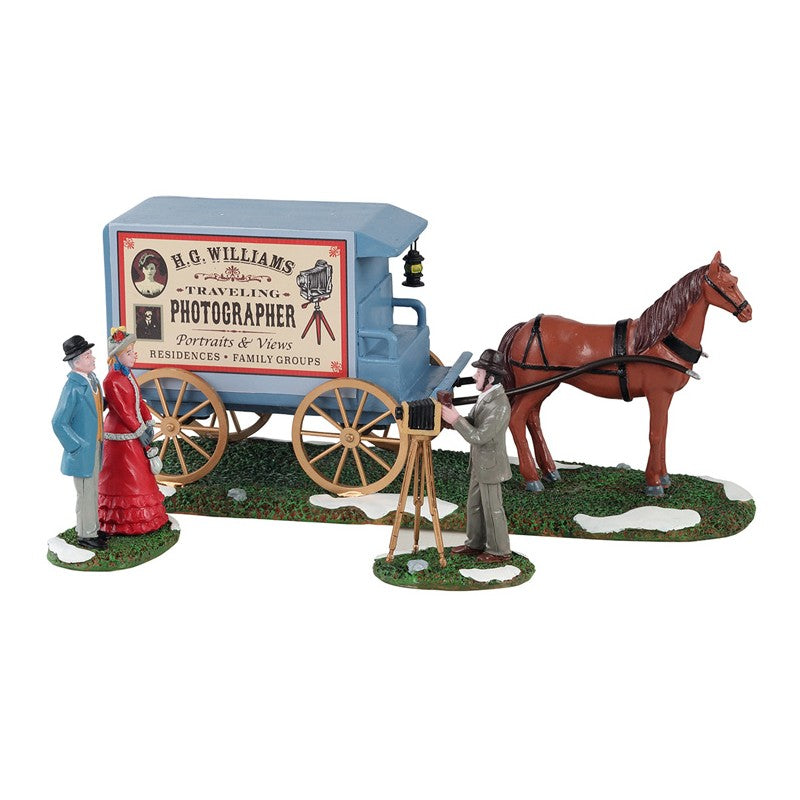 Traveling Photographer Wagon Set Of 3 Cod. 13561