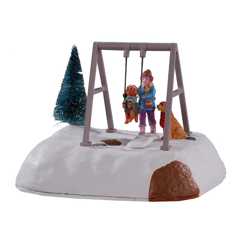 Puppy Gets A Swing Ride B/O 4.5V Cod. 14836 LEMAX