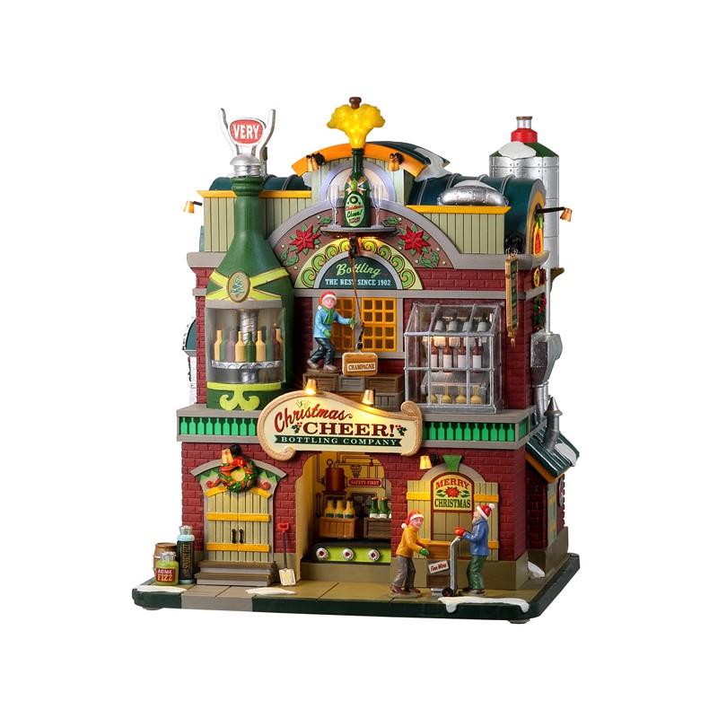 Christmas Cheer Bottling Company con Alimentatore 4.5V Cod. 25858