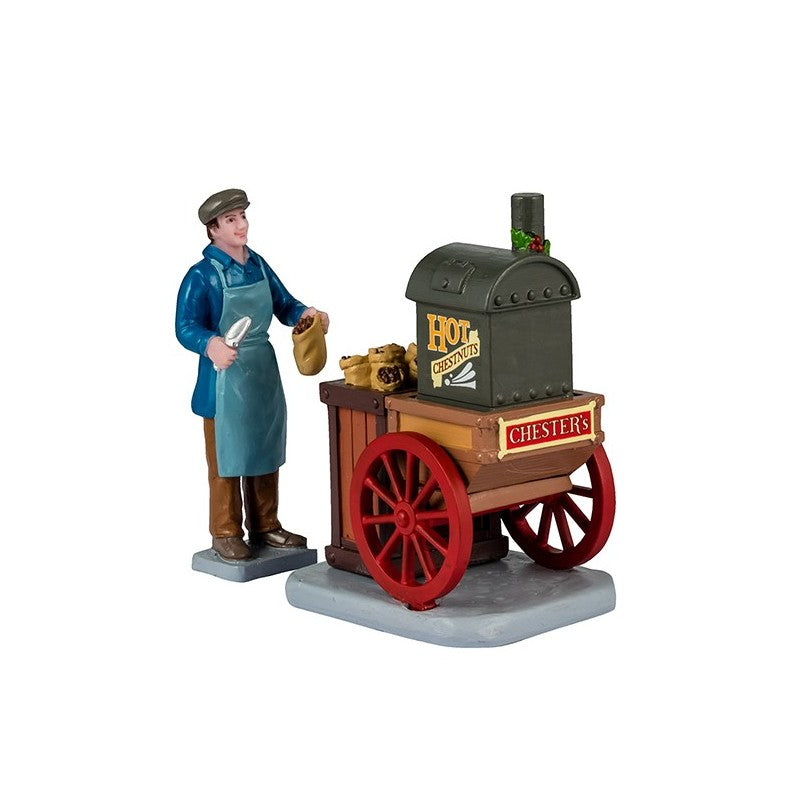 Chester's Hot Chestnuts, Set of 2 LEMAX -42328  Lemax Village