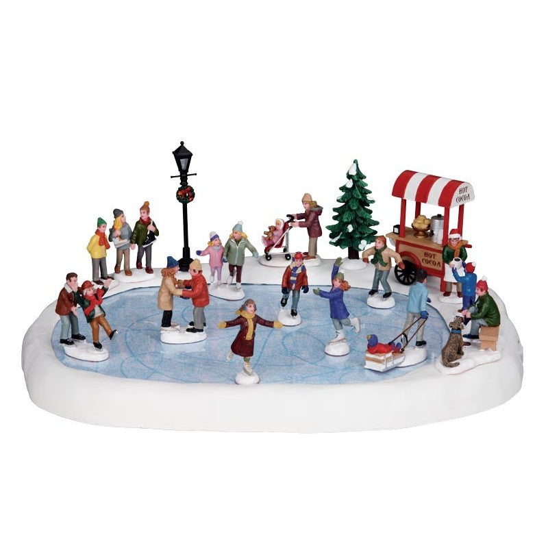 Village Skating Pond con Alimentatore 4.5V Cod. 94048
