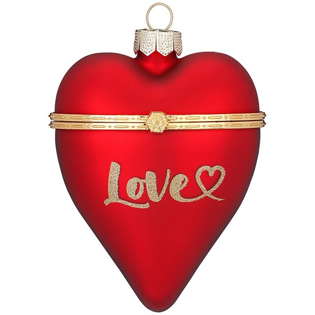 Appendino a Cuore vetro apribile a scrigno - Con scatola - 2 Colori disponibili