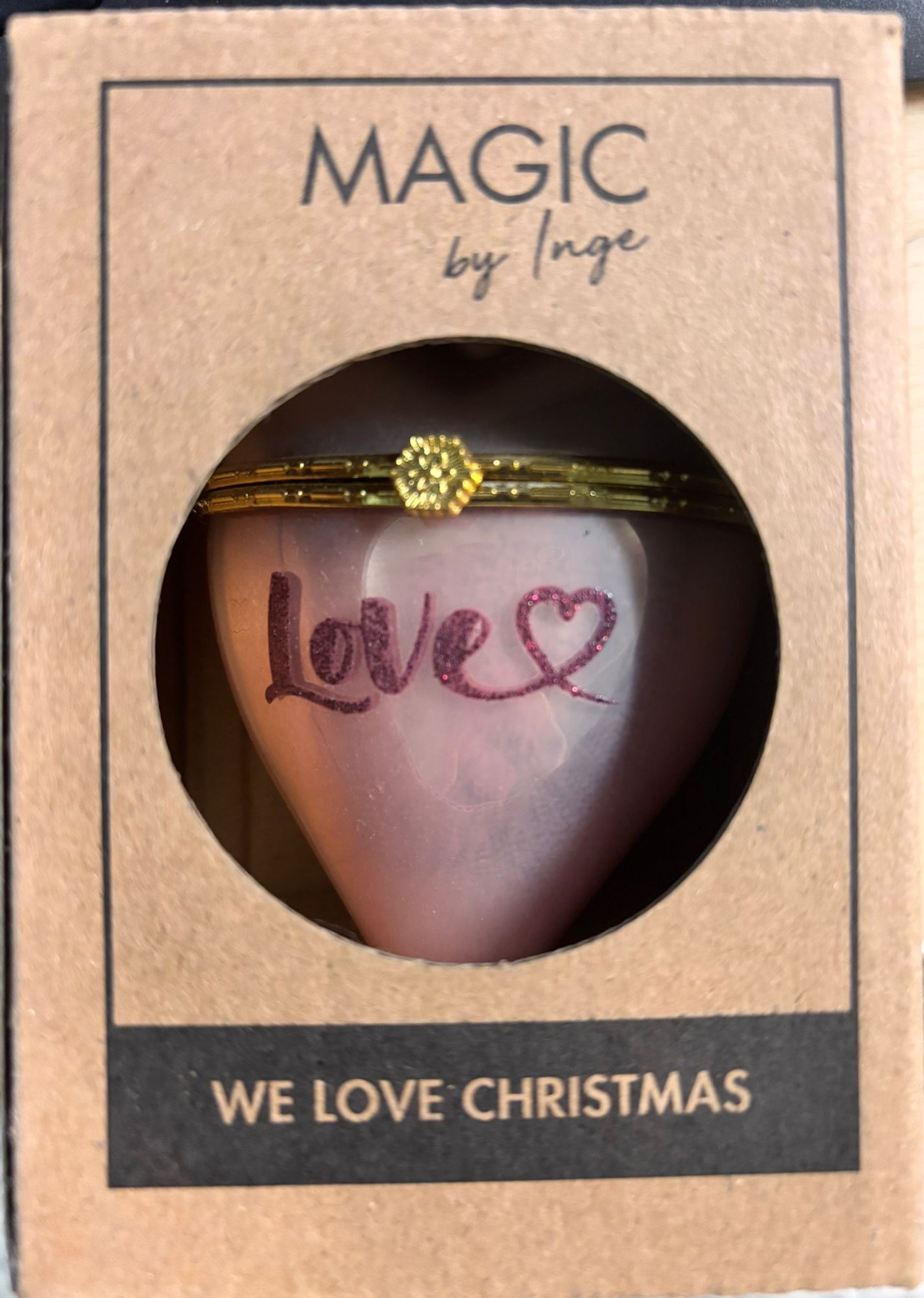 Appendino a Cuore vetro apribile a scrigno - Con scatola - 2 Colori disponibili