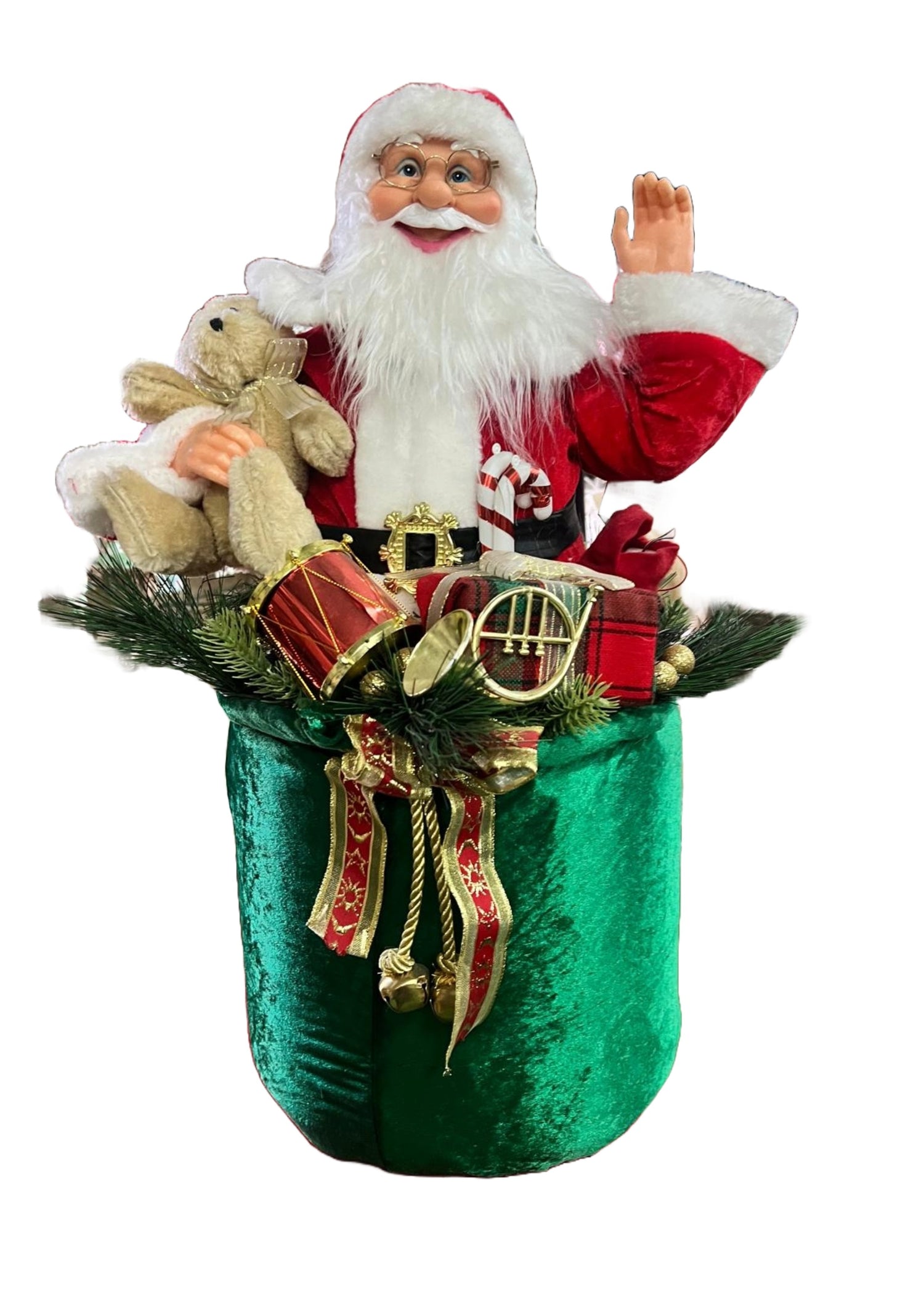 BABBO NATALE SU SACCO H60